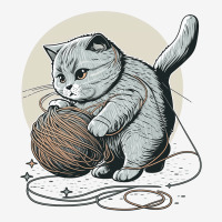 Cat Anime Play With Ball Of Thread Adjustable Cap | Artistshot