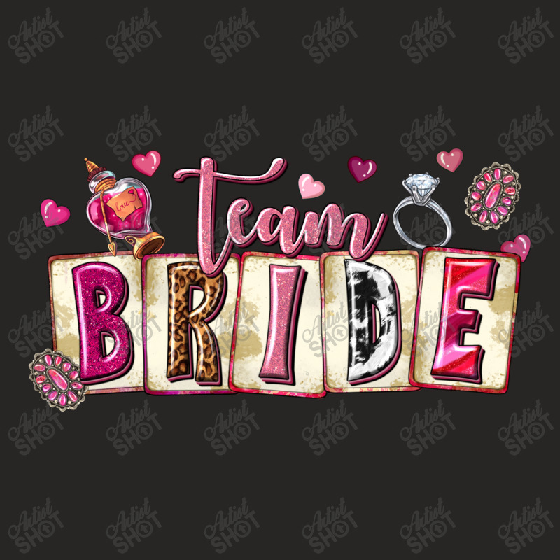 Team Bride Ladies Fitted T-Shirt by enoddigitalart@gmail.com | Artistshot