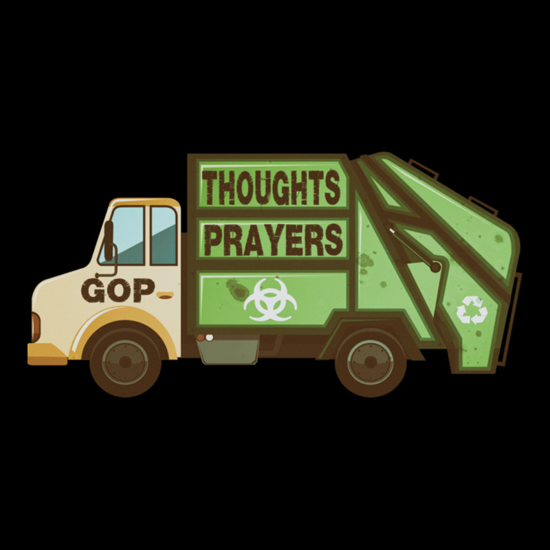 Thoughts And Prayers Garbage Truck Pro Gun Control Zipper Hoodie | Artistshot