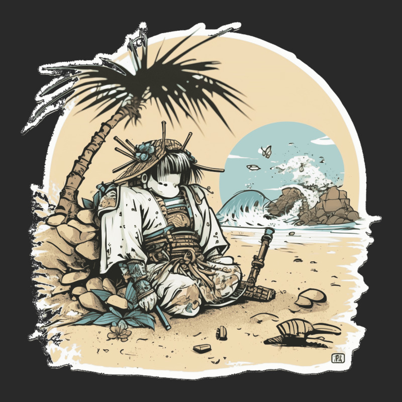 Samurai Chilling In Beach Printed hat by SeanMcneil | Artistshot