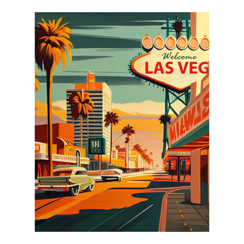 Las Vegas Strip Vintage Minimal Design Poster Baby Tee by morganmarg | Artistshot