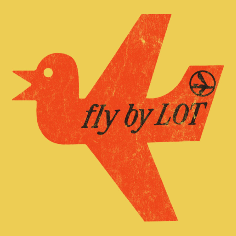 Fly By Lot Polish Airline Faded Vintage Style Graphic T-shirt | Artistshot