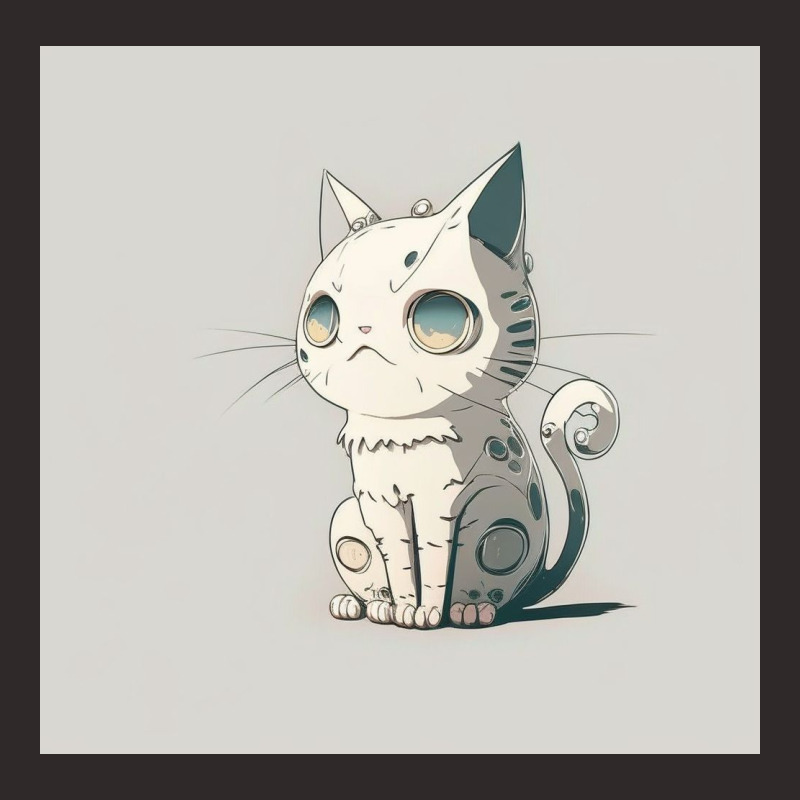 Angry White Cat Statue Racerback Tank by TheDol | Artistshot