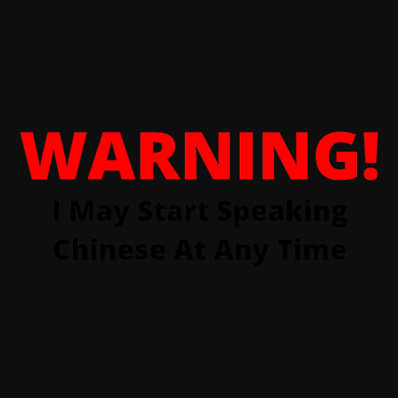 Warning! I May Start Speaking Chinese At Any Time Crop Top by JOHN CHAVEZ | Artistshot