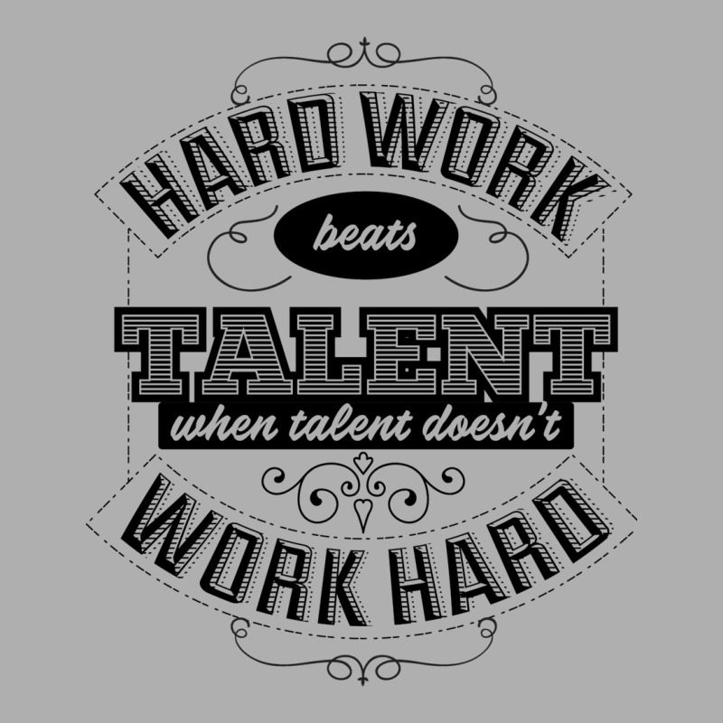 Hard Work Beats Talent Ladies Fitted T-Shirt by mogradrdlaf | Artistshot