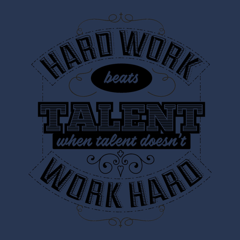 Hard Work Beats Talent Ladies Denim Jacket by mogradrdlaf | Artistshot