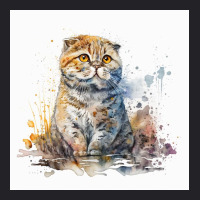 Sad Cat With Colorful Watercolor Youth Tee | Artistshot