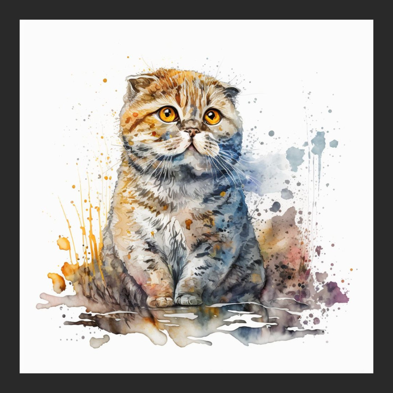 Sad Cat With Colorful Watercolor Toddler T-shirt | Artistshot