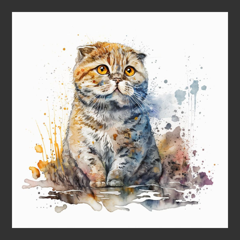 Sad Cat With Colorful Watercolor Baby Bodysuit | Artistshot