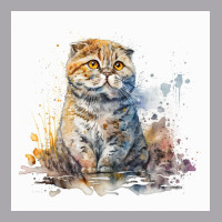 Sad Cat With Colorful Watercolor Youth 3/4 Sleeve | Artistshot