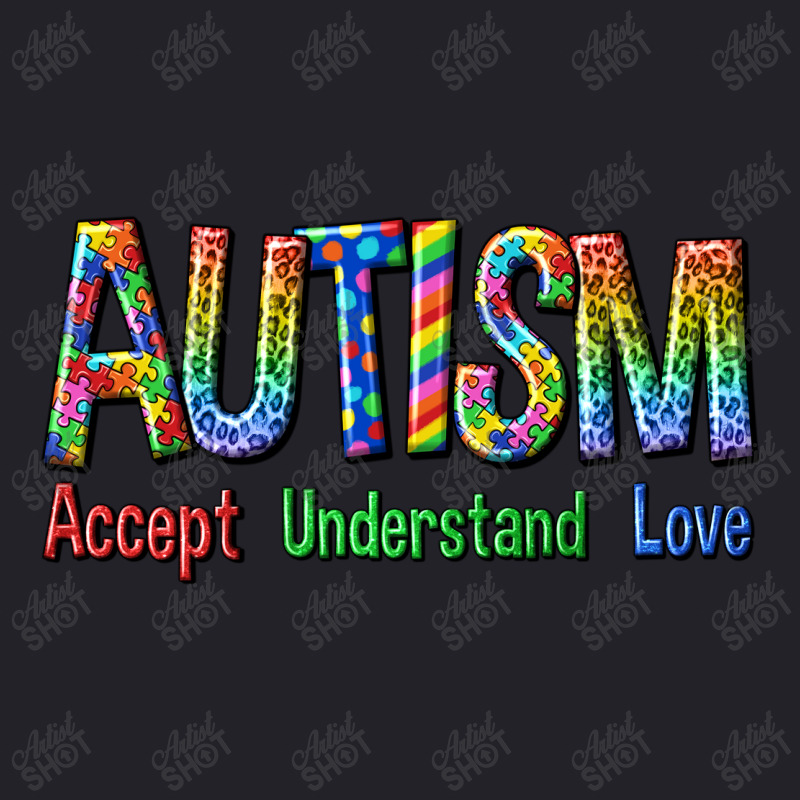 Autism Accept Understand Love Unisex Sherpa-Lined Denim Jacket by enoddigitalart@gmail.com | Artistshot