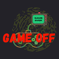 Game Off/game Over Illustration Unisex Sherpa-lined Denim Jacket | Artistshot