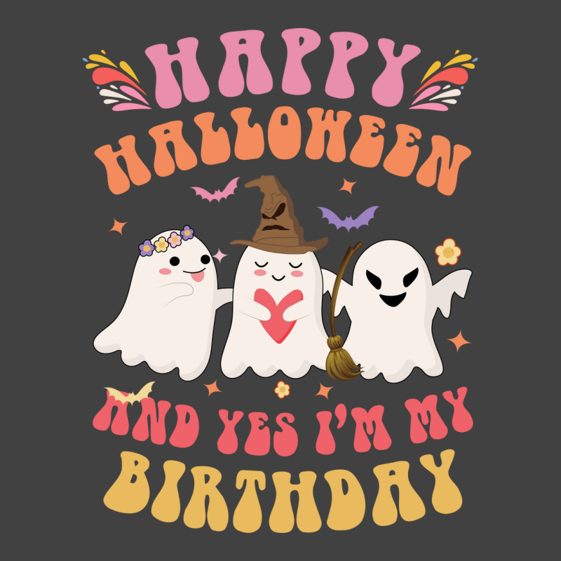 Happy Halloween It S My Birthday Born On Girl Boy Vintage T-shirt | Artistshot