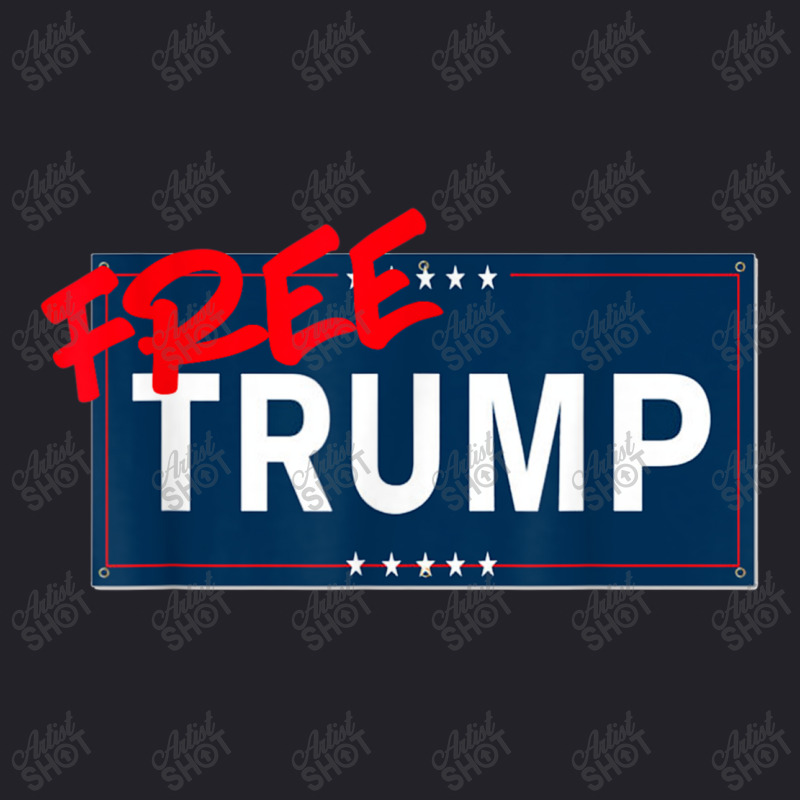 Free Trump Free Donald Trump Republican Support Unisex Sherpa-lined Denim Jacket | Artistshot