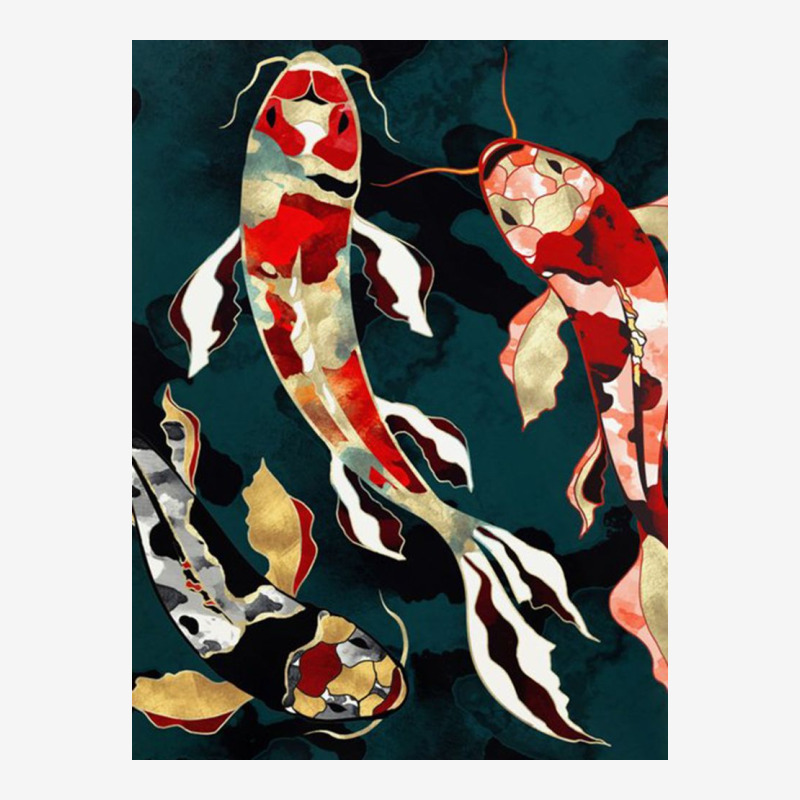 Metallic Koi Holiday Stocking | Artistshot