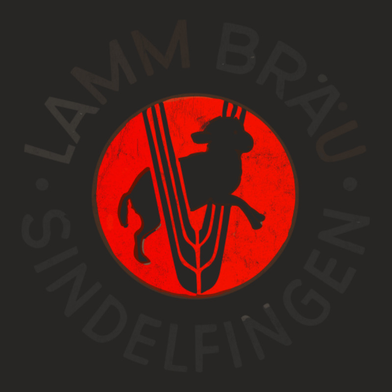 Lamm Brau Sindelfingen Vintage Look German Beer Fa Ladies Fitted T-Shirt by ancapdowask | Artistshot