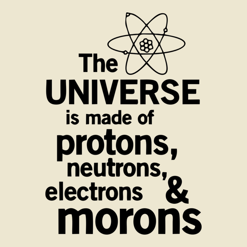 The Universe Is Made Of Morons White Cropped Hoodie by ilmania | Artistshot