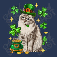 St. Patrick's Day Siberian Cat Men Denim Jacket | Artistshot