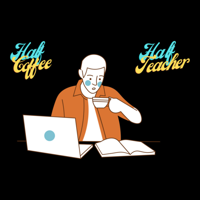 Half Coffee Half Teacher Lightweight Hoodie by JOHN CHAVEZ | Artistshot