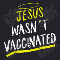 Jesus Wasnt Vaccinated Unisex Sherpa-lined Denim Jacket | Artistshot