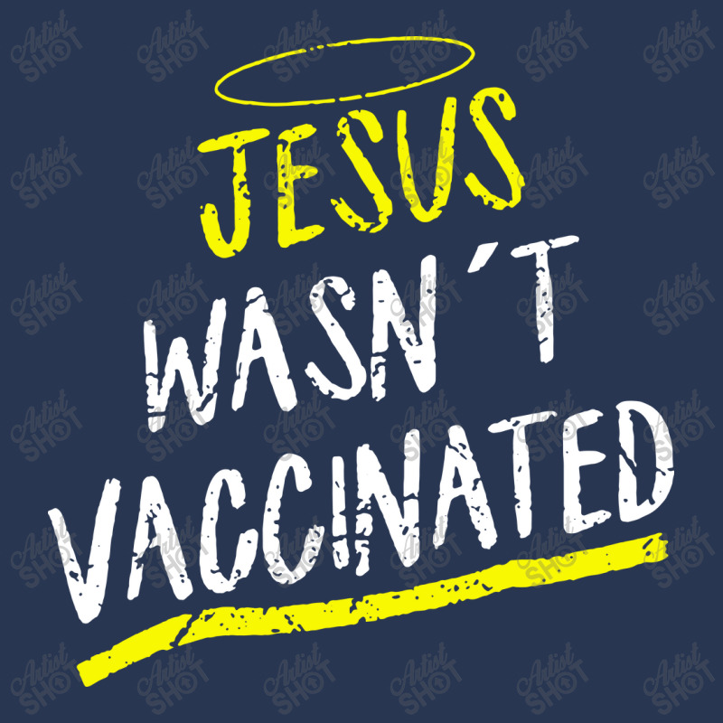 Jesus Wasnt Vaccinated Men Denim Jacket by skw art | Artistshot