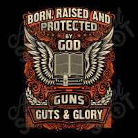 Gun Control Born Raised Protected By God Gns Guts And Glory Fleece Short | Artistshot