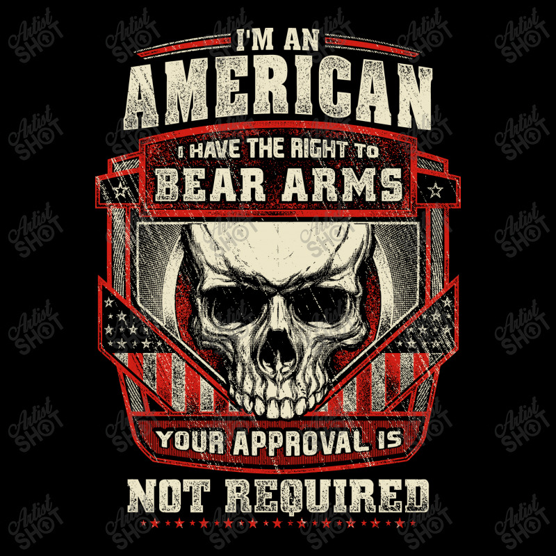 Gun Control I Am American I Have Right To Bear Arms Your Approval Men's Long Sleeve Pajama Set | Artistshot