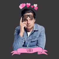 Sebastian Stan With Love Hearts Over His Head Ladies Curvy T-shirt | Artistshot