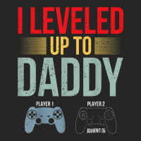 1st Time Dad Est 2022 New First Fathers Gaming Dad Ladies Fitted T-shirt | Artistshot