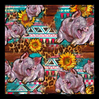 Western Landrace Pig With Sunflowers Seamless Youth Zipper Hoodie | Artistshot