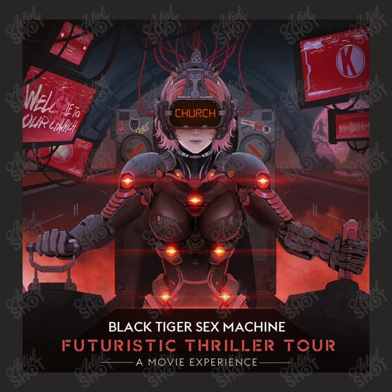 #black Tiger Sex Machine Tour 2022 Ladies Fitted T-Shirt by arminbad | Artistshot