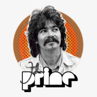 John Prine Retro Distressed Tribute Design Ladies Fitted T-shirt | Artistshot