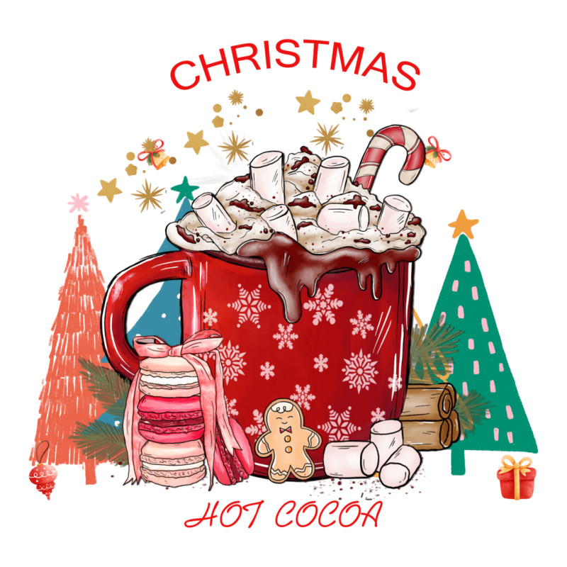 Christmas Hot Cocoa Sblimation T Shirts Merry Chri V-neck Tee | Artistshot