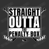 Straight Outta The Penalty Box T-shirt Ice Hockey Player Baby Bodysuit | Artistshot