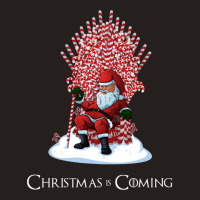 Christmas Is Coming Santa Candy Cane Throne 63 Tank Top | Artistshot