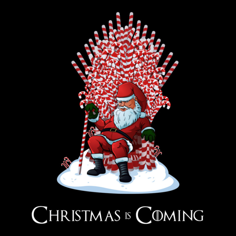 Christmas Is Coming Santa Candy Cane Throne 63 Men's 3/4 Sleeve Pajama Set | Artistshot