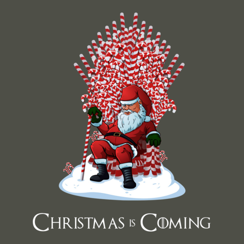 Christmas Is Coming Santa Candy Cane Throne 63 Fleece Short | Artistshot