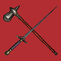 Arya's Needle And Gendry's War Hammer Ladies Fitted T-shirt | Artistshot