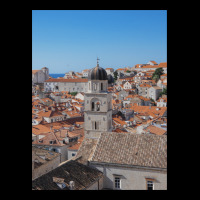 Dubrovnik Old Town Sky Line With Bell Tower Zipper Hoodie | Artistshot