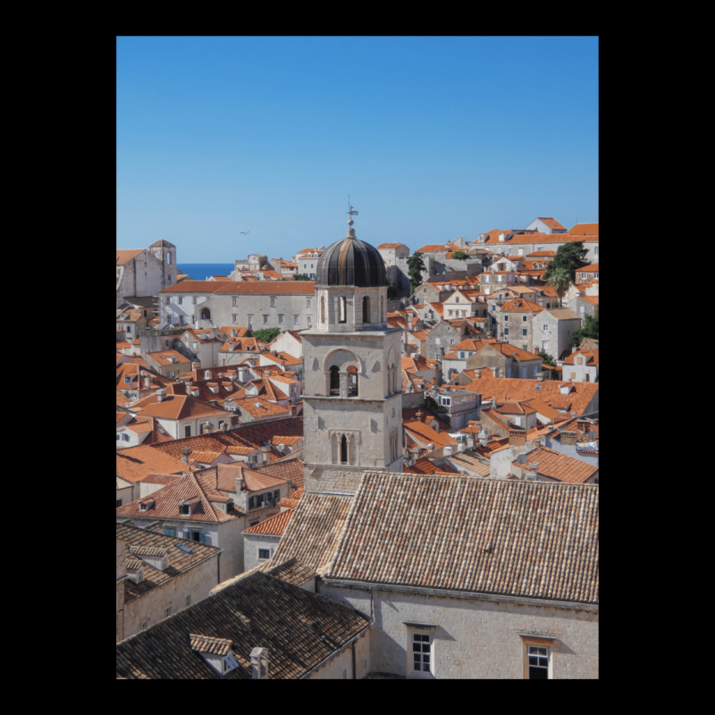 Dubrovnik Old Town Sky Line With Bell Tower Zipper Hoodie | Artistshot