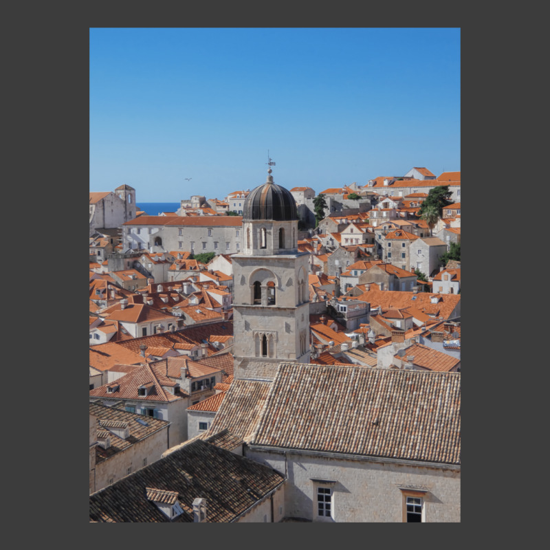 Dubrovnik Old Town Sky Line With Bell Tower Men's Polo Shirt | Artistshot