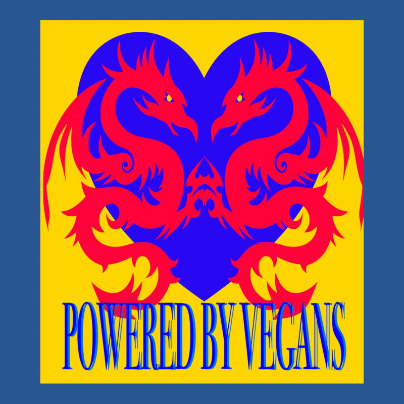 Dragons Powered By Vegans Yellow T-shirt | Artistshot