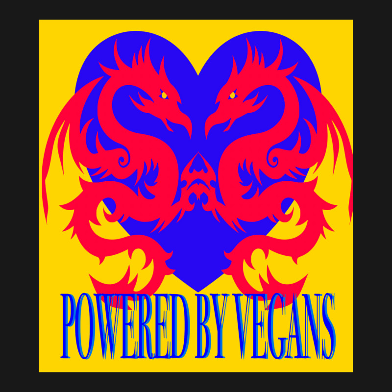 Dragons Powered By Vegans Yellow Flannel Shirt | Artistshot