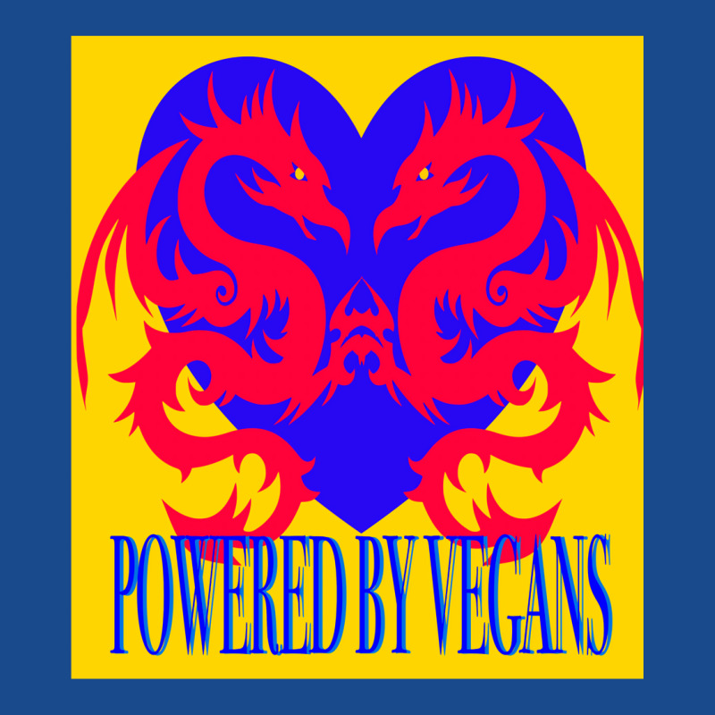 Dragons Powered By Vegans Yellow Tank Top | Artistshot