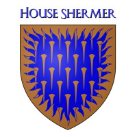 House Shermer Coat Of Arms Heraldry Sigil   A Song V-neck Tee | Artistshot