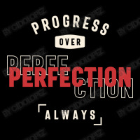 Progress Over Perfection Always - Stay Positive Cropped Hoodie | Artistshot