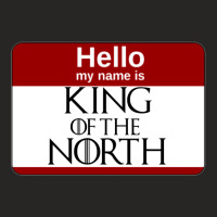 Hello My Name Is King Of The North Ladies Fitted T-shirt | Artistshot