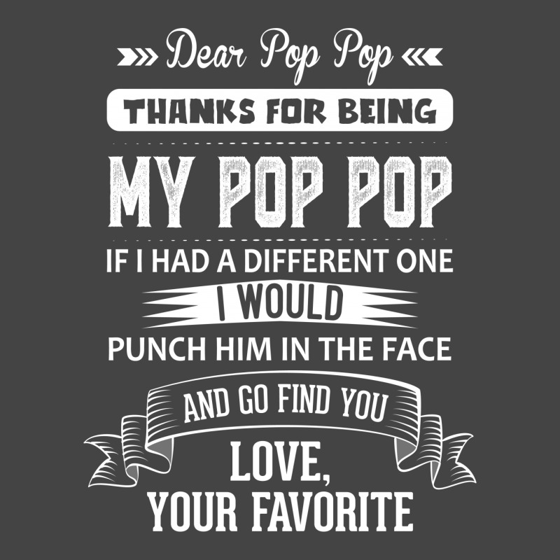 Dear Pop Pop, Love, Your Favorite Basic T-shirt | Artistshot