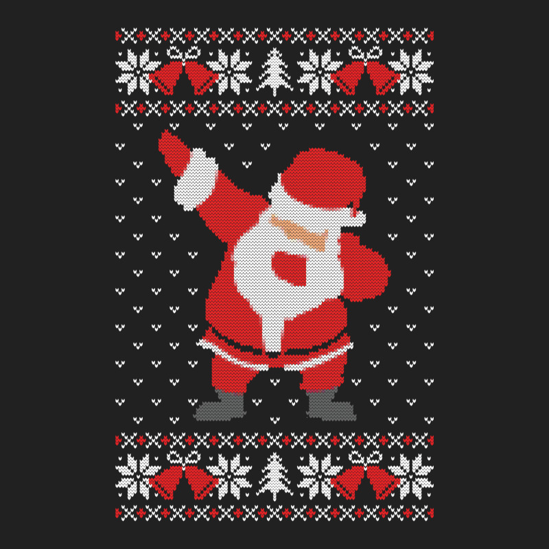 Dabbing Santa Ugly Sweater Basic T-shirt | Artistshot