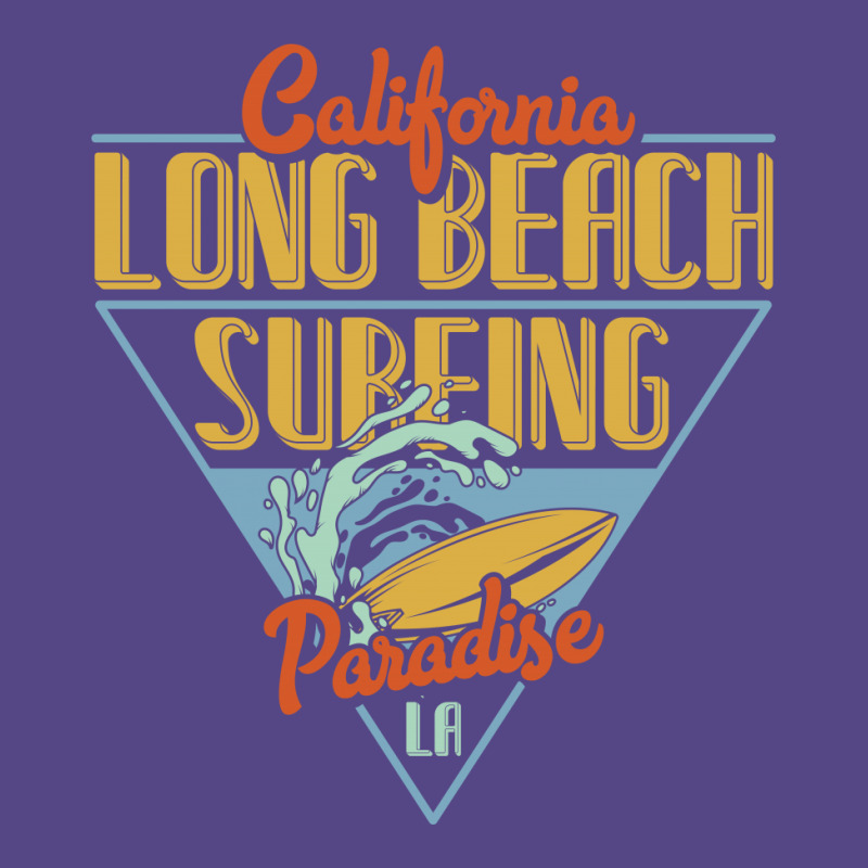 California Long Beach Surfing Paradise Basic T-shirt by EmarDesign | Artistshot